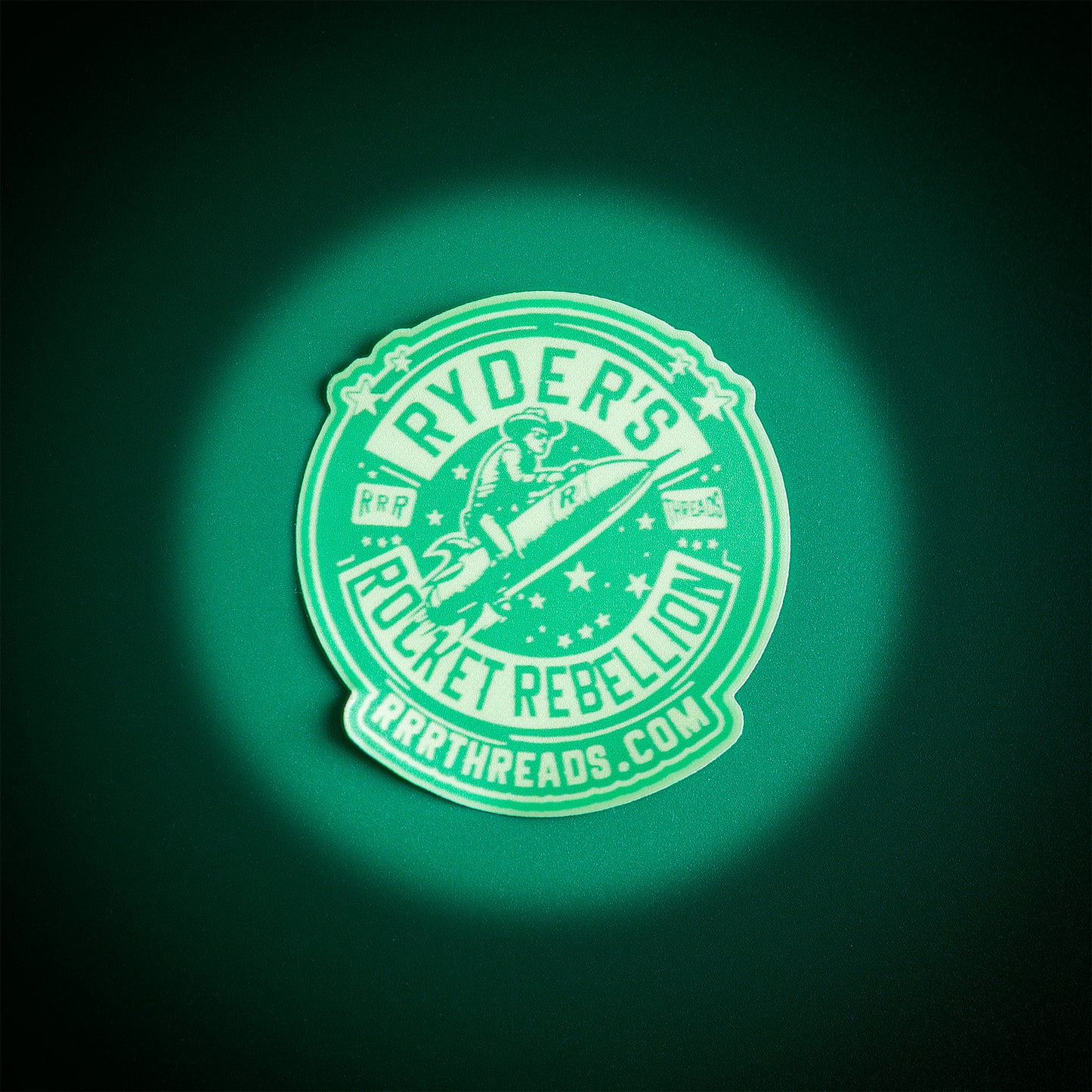 R.R.R. Threads Logo Glowing Sticker